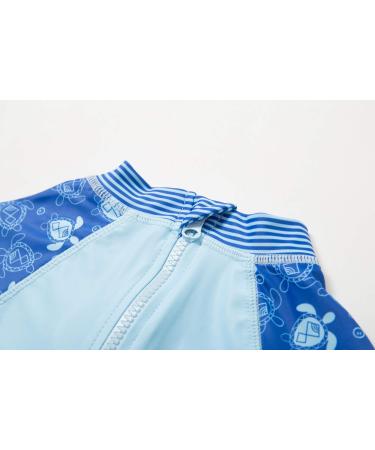 BONVERANO Baby Boy 18M UV Protection Swimsuit Blue Turtle Design | Long-Sleeve 50+ UPF One Piece - Buy Online on GoSupps.com