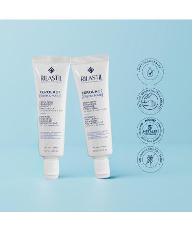 Rilastil Xerolact Cr me Mains R paratrice soin nourrissant et protecteur au beurre de karit pour peaux sensibles et tr s s ches pack 100 ml Beurre de karit beurre de karit 100 ml (Lot de 1) - Buy Online on GoSupps.com