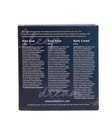 The Seaweed Bath Co. Sleep Body Care Gift Set - Calm Vetiver & Geranium Scent | Vegan, Paraben-Free | 6 fl. oz - Buy Online on GoSupps.com