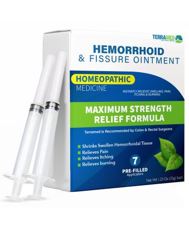 Hemorrhoid Treatment | Hemorrhoid & Fissure Ointment | 7 Pre-Filled Applicators | Fast & Effective | Hemorrhoids Treatment for Relief of Pain Swelling Discomfort & Itching