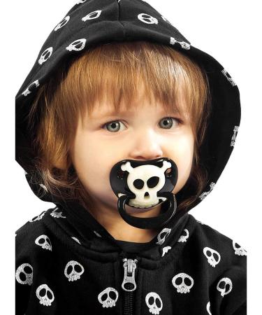 Billy Bob Black Pirate Skull Pacifier | Baby Pacifier 90049 | Original USA Brand | Preciastore - Buy Online on GoSupps.com