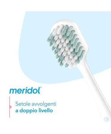 Meridol Full Sensitive Protection Toothbrush - Red - 1 Piece | Best for Sensitive Teeth | International Shipping Available - Buy Online on GoSupps.com