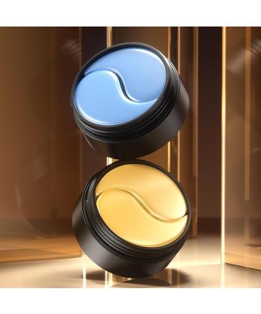 Helbr 60 Pairs Hydrating Under Eye Patches & 24K Gold Snail Eye Masks with Hyaluronic Acid Collagen & Peptide - For Dark Circles Puffiness Wrinkles & Anti-Aging Care Hydrogel Undereye Treatment - Buy Online on GoSupps.com