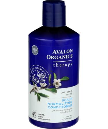 Avalon Organics Scalp Normalizing Conditioner Tea Tree Mint Therapy 14 oz (397 g)