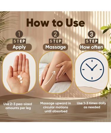 Neuropathy Cream - Nerve Relief Magnesium Body Lotion Magnesium Cream for Feet & Hands & Knees with Magnesium Chloride and Pure Ingredients Non-Greasy Formula Relaxing Lavender Scent 1 - Buy Online on GoSupps.com