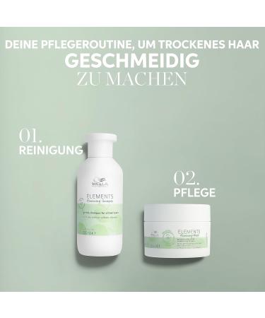Wella Professionals Elements Renewing Mask - Repairing Hair Mask for Dry & Broken Hair | Antioxidant & Olive Essence for Shine | 150ml International Shipping - Buy Online on GoSupps.com