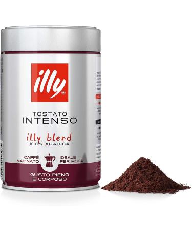  Italian Gourmet E.R. Pack of 2 packs of Illy Intenso and strong roast ground coffee 100% Arabica ground 2 x 250g + Italian Gourmet Polpa 400g - Buy Online on GoSupps.com