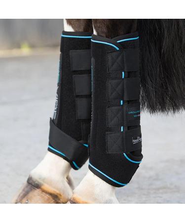 Buy Horseware Ice-Vibe Boots - Full Black Aqua | International Shipping Available - Buy Online on GoSupps.com