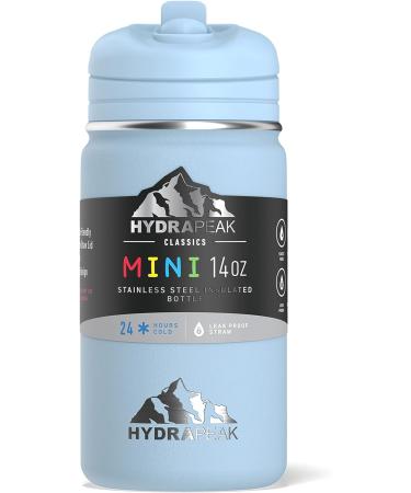 Hydrapeak Mini 14oz Kids Water Bottle with Straw Lid  Insulated Water Bottle Kids  Kids Water Bottle Stainless Steel  Kids Water Bottles (Cloud) 1 Cloud - Buy Online on GoSupps.com