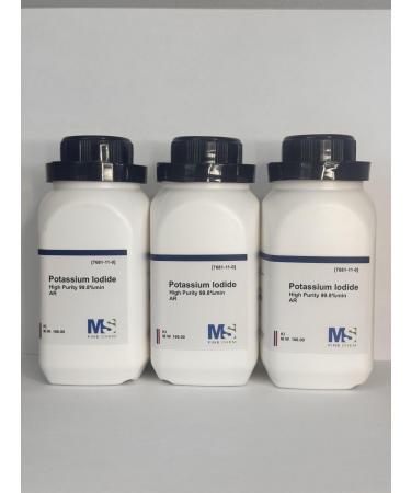 Potassium Iodide Crystals/Powder High Purity 300 Grams (3x100 Grams)