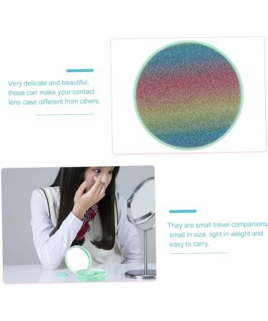 Healeeved Colored Etui Applicator - 3 Sets for Glasses Frames & Medicine - Travel Eye Holder - Green - 7.5x7.5x2.8cm - Buy Online on GoSupps.com