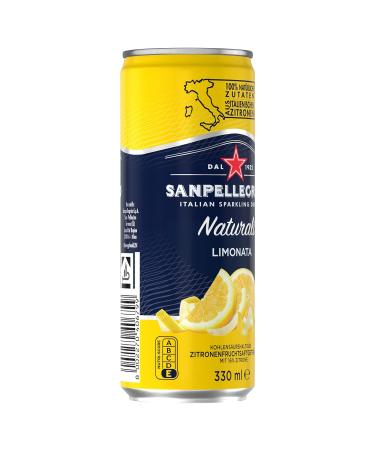 San Pellegrino Limonata Lemonade 24 Pack - Refreshing 16% Lemon Juice 330ml Cans - International Shipping Available - Buy Online on GoSupps.com