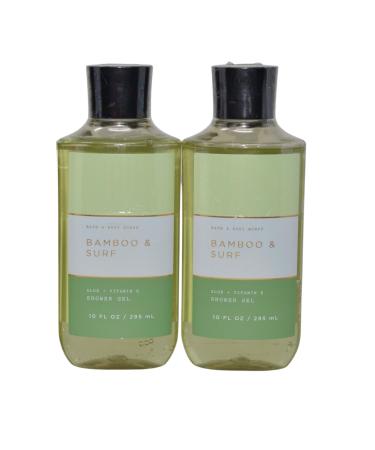 Bath & Body Works Shower Gel Gift Set of 2 10oz Each (Bamboo Surf)