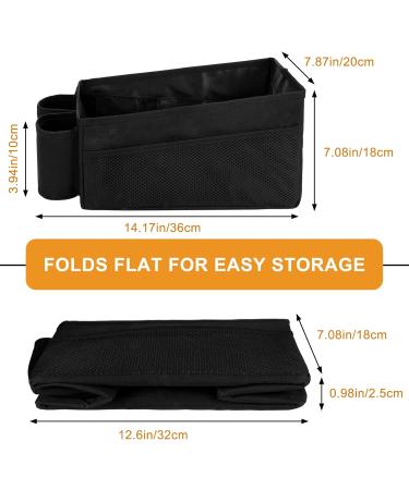 INFANZIA Car Seat Organizer - Durable Oxford, Foldable Front & Back Seat Organizer with Seat Belt and Cup Holders for Kids - Buy Online on GoSupps.com