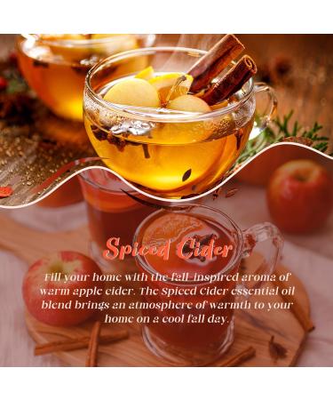 ARVIDSSON Fall Essential Oils Spiced Cider Fragrance Oil 4 Fl Oz (120ml) Natural Spiced Cider Oil for Diffusers Candle Making Cozy Autumn Scented Oils - Buy Online on GoSupps.com
