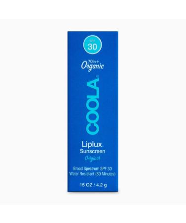 Coola Organic Liplux SPF 30 Sunscreen Lip Balm for Daily Protection - Buy Online on GoSupps.com