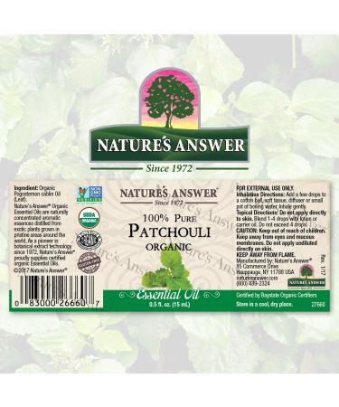 USDA Organic Patchouli Essential Oil - 100% Pure Aromatherapy Oil for Diffusers | 0.5 fl oz | Made in USA - Buy Online on GoSupps.com