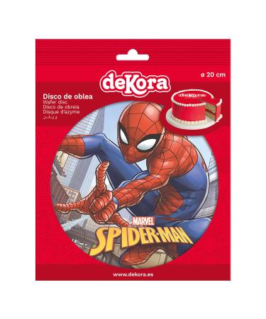 Buy Dekora Spiderman Cake Topper - 20 cm Edible Rice Paper for International Shipping | Perfect for Birthday Parties - Buy Online on GoSupps.com