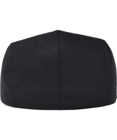 STARANCE Men's Cotton Flat Cap Ivy Gatsby Hat Black 7 3/4 - Buy Online on GoSupps.com
