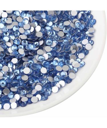 Beadsland 288 PCS Flat Back Rhinestones - Light Blue Nail Crystals (SS30 6.4-6.6mm) for Stunning Nail Art | International Shipping Available - Buy Online on GoSupps.com