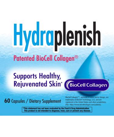 Nature's Way Hydraplenish - BioCell Collagen for Healthy Skin & Elasticity, 60 Capsules - Buy Online on GoSupps.com