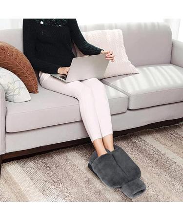 Yajexun Foot Warmer & Hot Water Bottle - 2L Cozy Plush Foot Bag for Men & Women - Removable Gray 2000ml - Buy Online on GoSupps.com