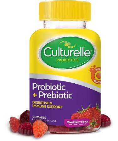 Culturelle Kids Chewable Probiotics for Kids Ages 3+ 30 Count Daily Probiotic Gummies for Women & Men Berry Flavor 52 Count - Buy Online on GoSupps.com