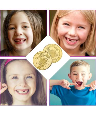 Buy HJFH Gold Tooth Fairy Coins | 20pcs Tooth Fairy Gifts for Boys & Girls - Perfect Keepsake - Buy Online on GoSupps.com