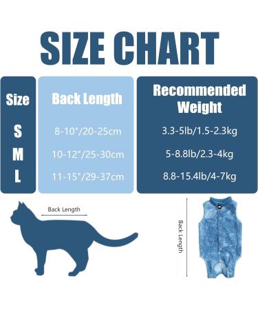 Lianzimau Katzenbody - Post-Op Cat Body Suit for Recovery | Medical Cat Clothing | Anti-Losing Collar Alternative - Blue Catwear - Buy Online on GoSupps.com