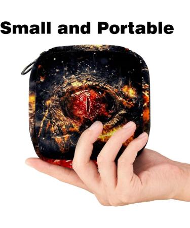 Shop Stylish Menstruation Pad Bag with Zipper - Chinese Dragon Design | Women s Tampon & Napkin Storage for Travel - Buy Online on GoSupps.com