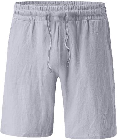 YHAIOGS Men's Quick Dry Workout Shorts with Drawstring Waist - Grey, X-Large - Buy Online on GoSupps.com