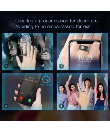 CatXQ Smart Ring Compatible with iOS Android 2 NFC Safe Quick Trigger Instruction (Phone/Location/SOS) Support Simulation of 4 ID/IC Smart Cards Waterproof Ceramic Ring for Men Women (Size:12) No.12 Black - Buy Online on GoSupps.com