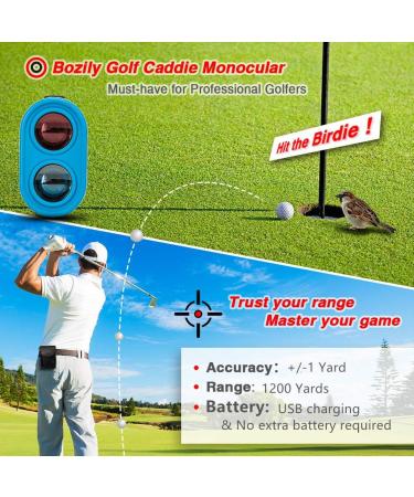 Bozily Golf Rangefinder with Slope | 6X Rechargeable Laser Range Finder | 1200 Yards Flag-Lock | Slope ON/Off | Continuous Scan Support - Buy Online on GoSupps.com