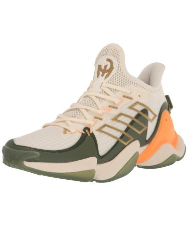 adidas Unisex-Adult Impact FLX 2pm Football Shoe 13 Women/12 Men Cream White/Khaki/Wild Pine
