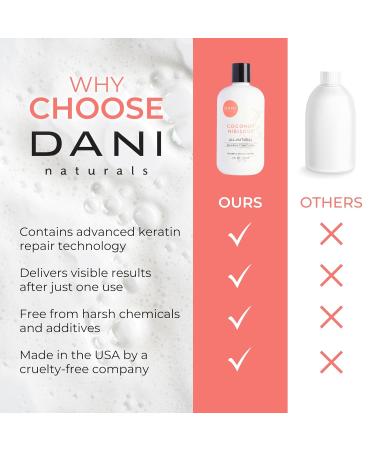 DANI Natural Nourishing Conditioner - Organic Vegan & Cruelty-Free | Sulfate & Paraben Free 12oz - Hydrate & Strengthen Hair with Coconut Hibiscus - Buy Online on GoSupps.com