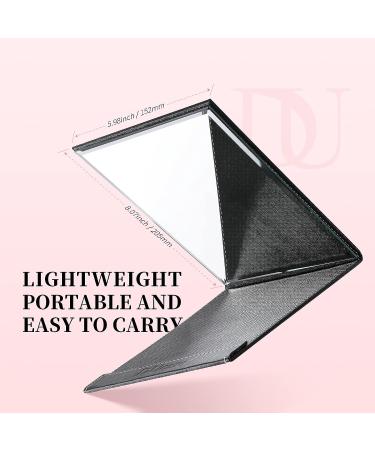 DUcare Portable Folding Makeup Mirror - Large Black | Vanity Mirror with Stand - Buy Online on GoSupps.com