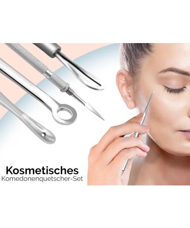 Premium Stainless Steel Comedone Squeezer Set - Effective Blackhead Remover for Clear Skin | International Shipping - Buy Online on GoSupps.com