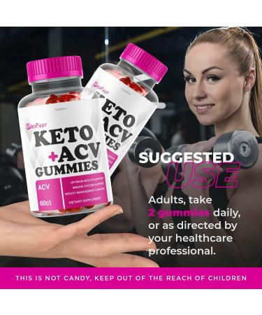 Pro Fast Keto Gummies with Apple Cider Vinegar - Weight Loss Aid - 60 Gummies - Buy Online on GoSupps.com