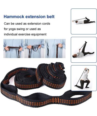 MelkTemn Aerial Yoga Swing Set - Dark Blue & Light Blue | Premium Inversion Tool for Gym and Home Fitness - Buy Online on GoSupps.com