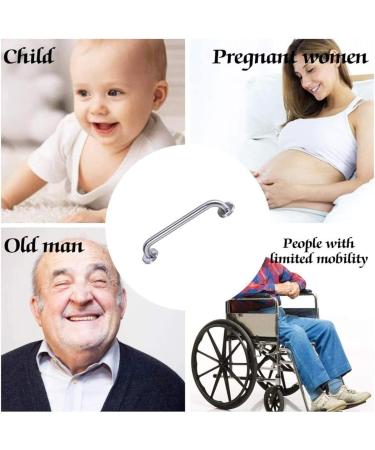 Bathroom Grab Bar Shower Handrails Safety Support Rails Bathtub erly Toilet Handicapped Bathing Handrails (Color : 58cm) (53cm) - Buy Online on GoSupps.com