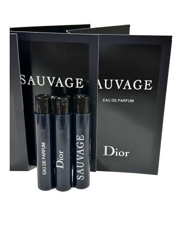 Dior Christian SAUVAGE MEN Sample Perfume EDP Vial 1 ml /0.03 oz - 3 PCS - Set of 3 Wood 0.03 Fl Oz (Pack of 3) - Buy Online on GoSupps.com