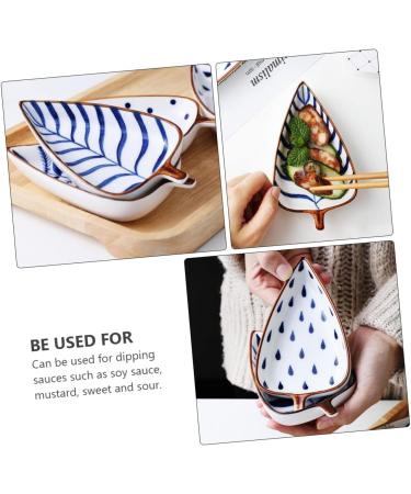MAGICLULU 3pcs Sauce Dish Food Sauce Cups Kitchen Appetizer Plate Milk Heating Pot Condiment Dish Sauce Dipping Bowls Dip Bowls Platter Trays Hide a Key Rock Snack Ceramics Ceramic Plate 14.8X8.4X2.5CM Assorted Color - Buy Online on GoSupps.com