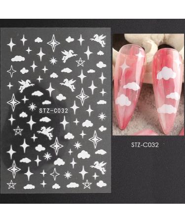 French Line 3D Nail Art Stickers - Gold Silver Curve Strip and Gothic Decals - 8 Sheets - Buy Online on GoSupps.com
