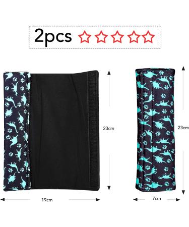 Luyoah Kids Dinosaur Car Seat Belt Pillow 2Pcs - Soft Comfort Cushion for Children Boys Girls - Shoulder Strap Pad for Safety & Comfort - Buy Online on GoSupps.com
