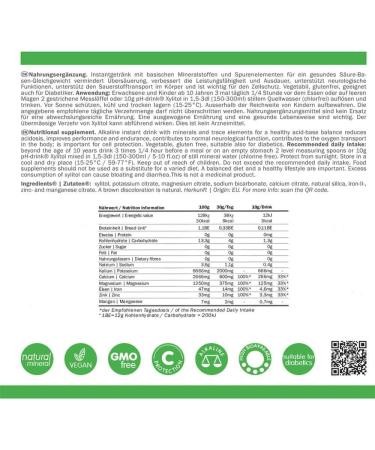 Energybalance PH Drink | Xylitol-Based Vegan Nutrition Powder - 330g | Additive-Free Quality from Switzerland - Buy Online on GoSupps.com