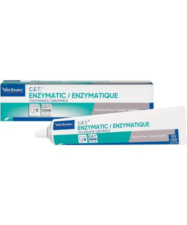 Virbac Enzymatic Toothpaste 2.5 Ounce Vanilla-Mint Flavor 1 pack & CET Enzymatic Toothpaste| Eliminates Bad Breath by Removing Plaque & Tartar Buildup - Buy Online on GoSupps.com