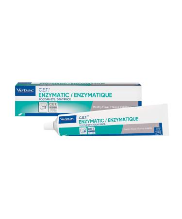 Virbac CET Enzymatic Toothpaste| Eliminates Bad Breath by Removing Plaque and Tartar Buildup | Best Pet Dental Care Toothpaste Poultry