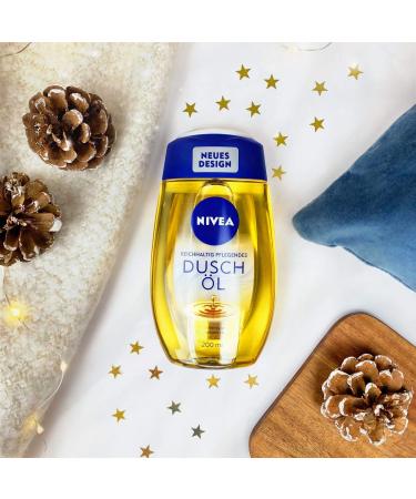 Nivea Natural Shower Oil Pack of 2 (2 x 200 ml) - Mild Cleansing for Dry Skin with Natural Oils | International Shipping Available - Buy Online on GoSupps.com