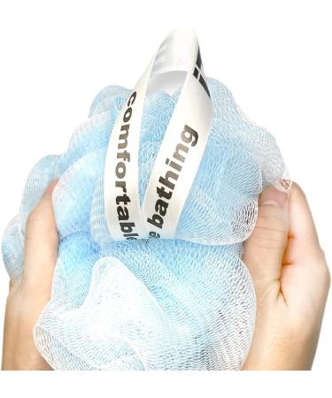 Premium Bath Sponge Shower Scrubber 4 Pack - Exfoliating Loofah Sponge Set for Men and Women - Heavy Duty Body Scrubber - 75g - Blue, Green, Pink, Yellow - 8 Piece Set - Buy Online on GoSupps.com