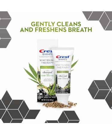 Crest 3D White Charcoal Toothpaste with Fluoride & Hemp Oil - Whitening Therapy 4.1 oz (Pack of 1) - International Shipping Available - Buy Online on GoSupps.com